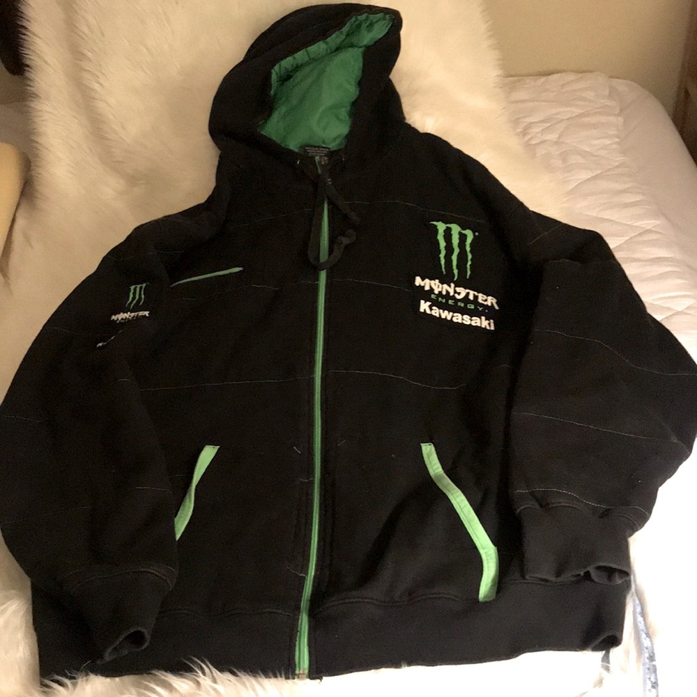 Kawasaki Monster Energy Zipper Sweat Shirt Jacket